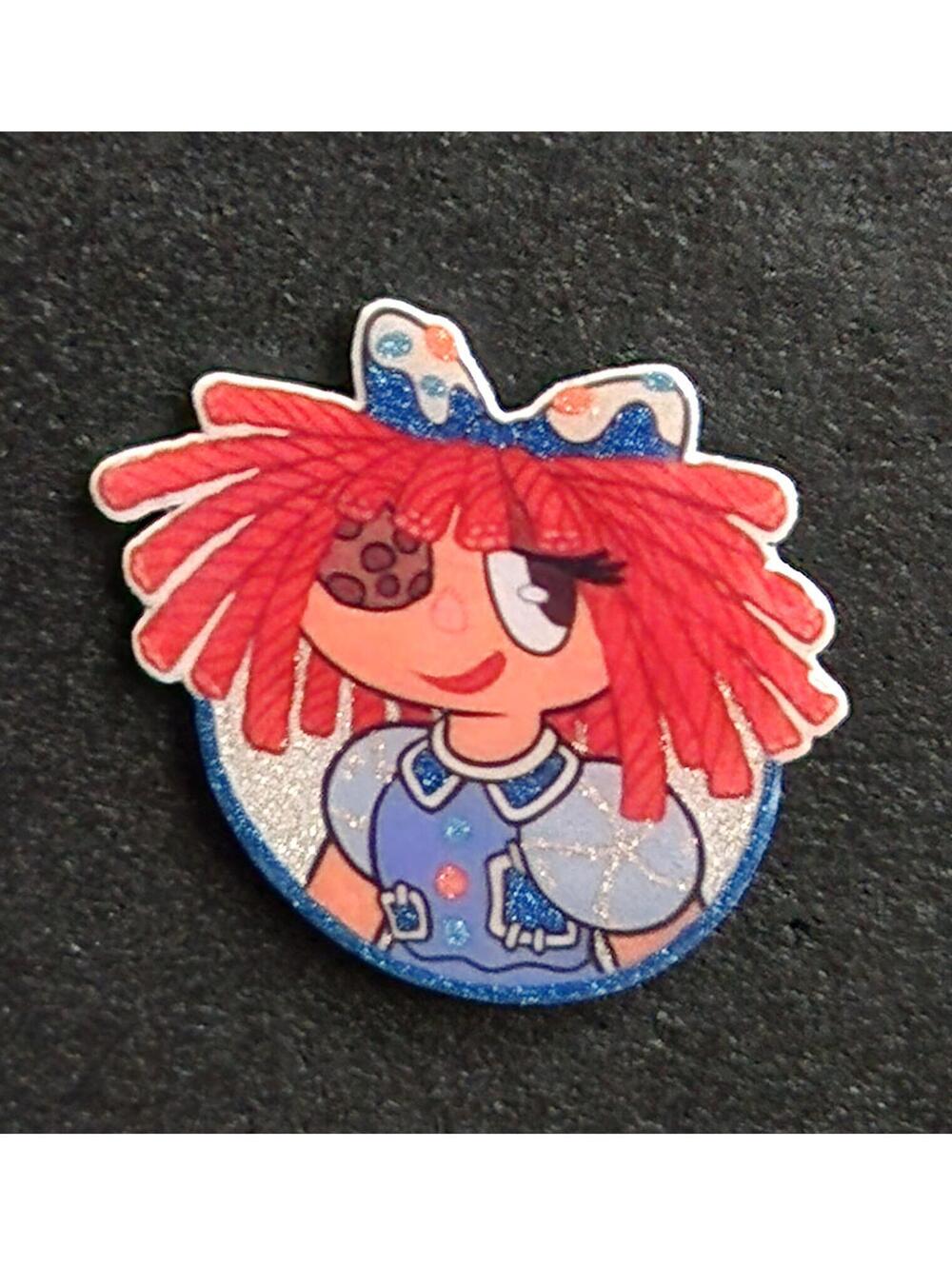 Ragatha glitter pin - The Amazing Digital Circus